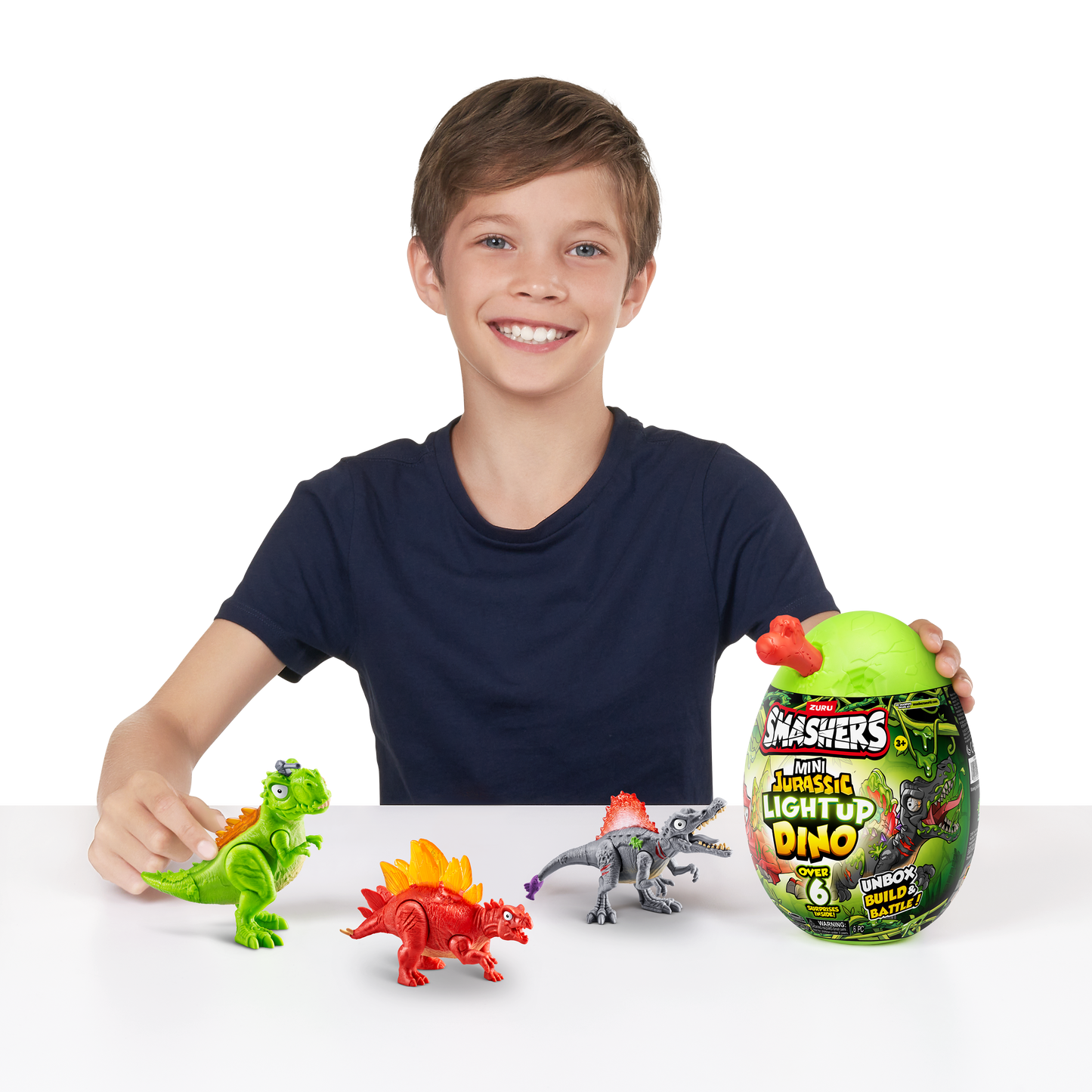 Zuru - Smashers: Mini Jurassic Light Up Dino Loot-Ei