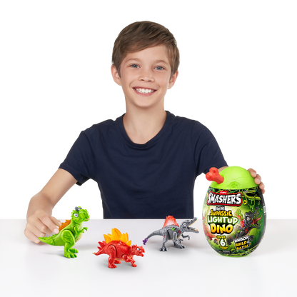 Zuru - Smashers: Mini Jurassic Light Up Dino Loot-Ei