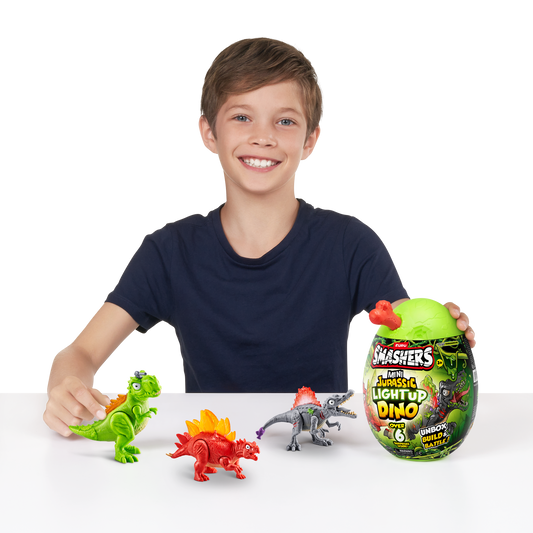 Zuru - Smashers: Mini Jurassic Light Up Dino Loot-Ei