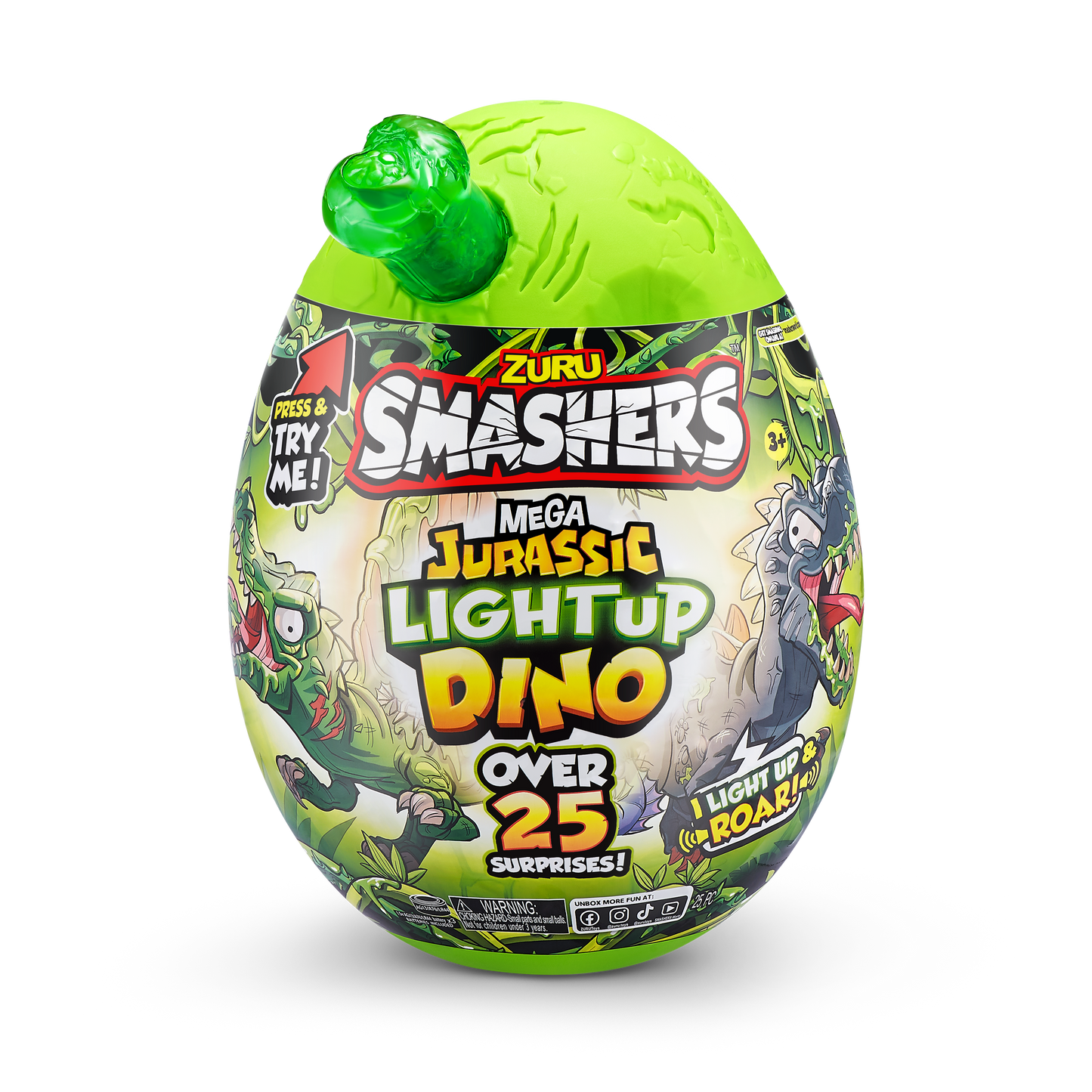 Zuru - Smashers: Jurassic Light Up Dino Loot-Ei