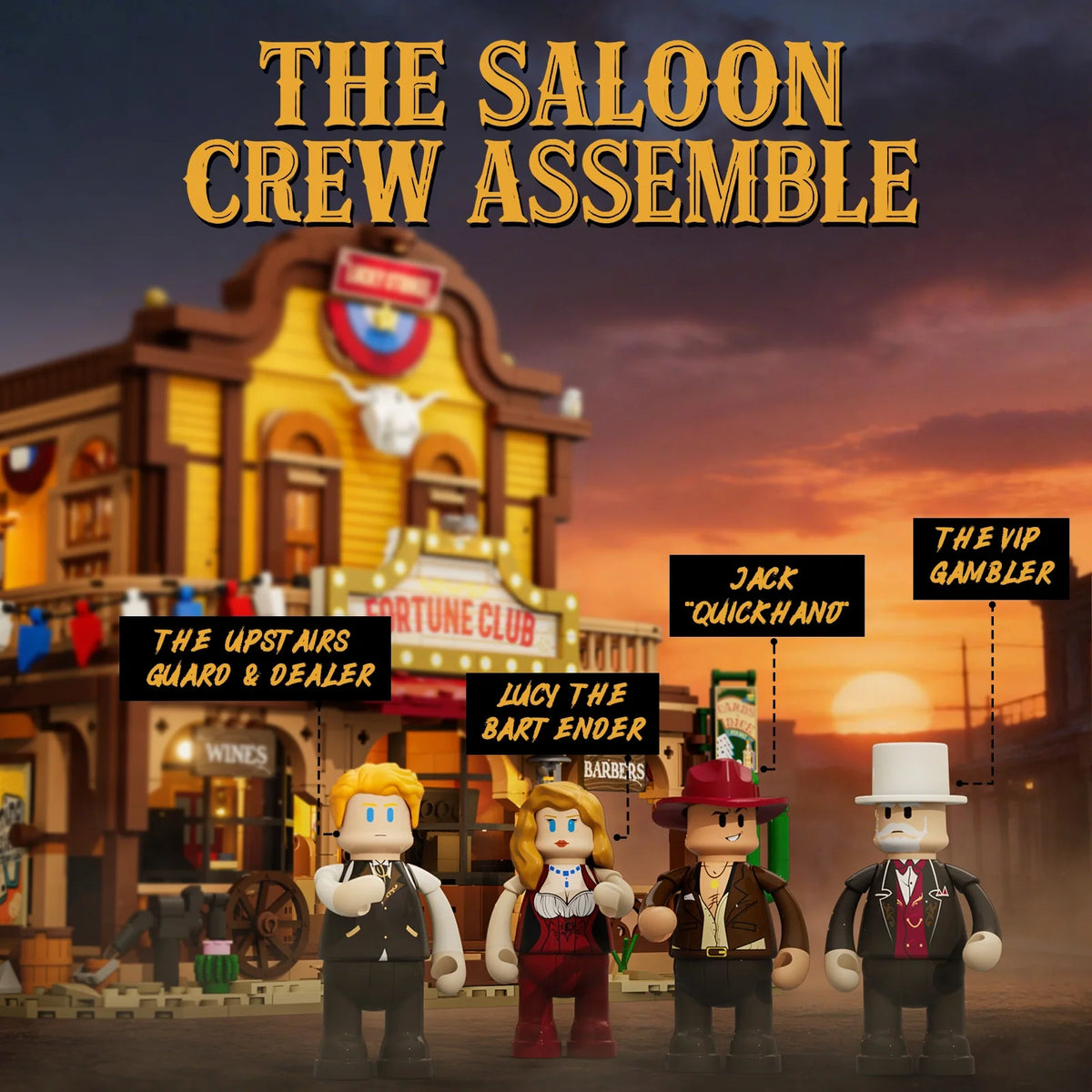 Lumibricks 14019 - Wild West: Fortune Club Saloon