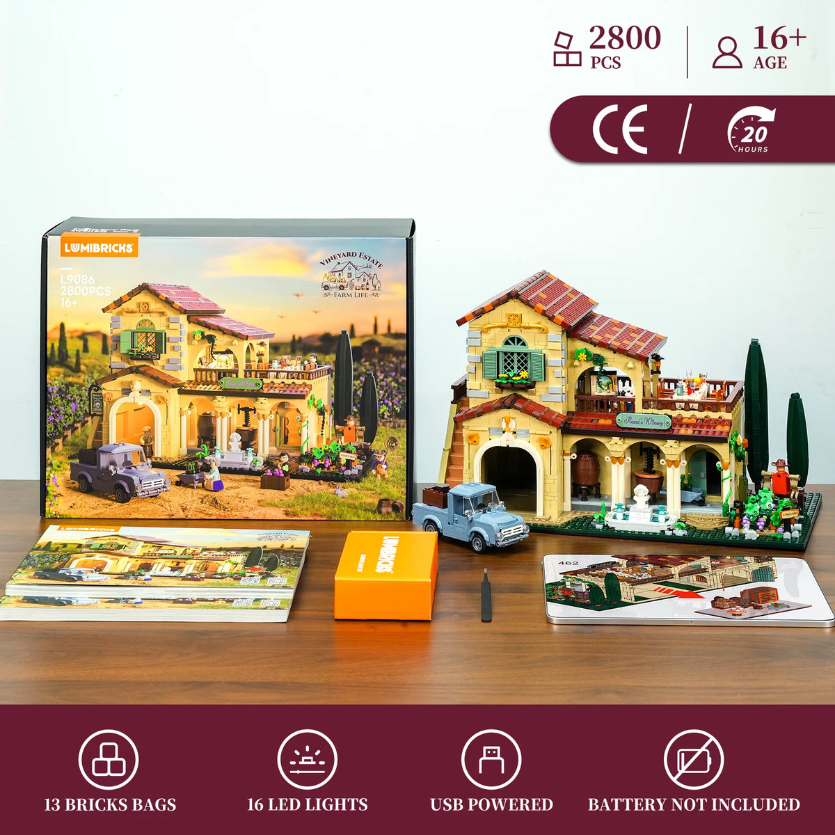Lumibricks 16010 - Farm Life: Vineyard Estate