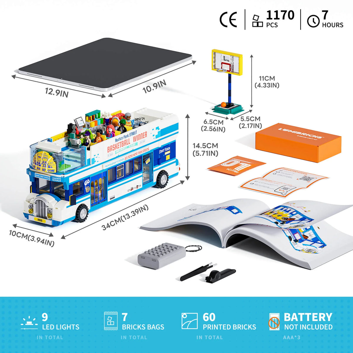 Lumibricks 19010 - Stadtleben: Streetball Tour Bus