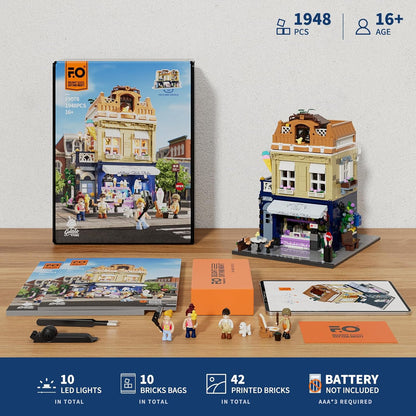 Funwhole // Lumibricks F9078 - City: Eisdiele (1948 Klemmbausteine)