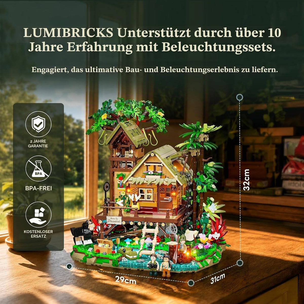 Lumibricks 10015 - Retro Houses: Misty Forest Cabin
