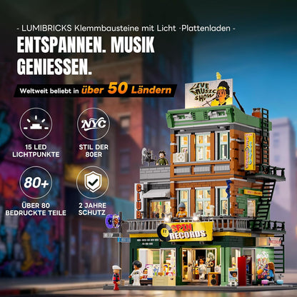 Lumibricks 19003 - Stadtleben: Plattenladen