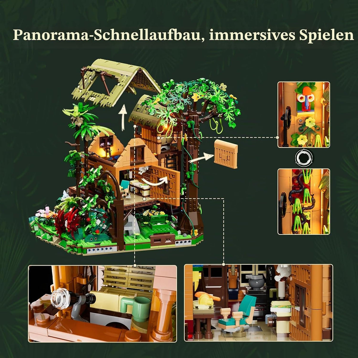 Lumibricks 10015 - Retro Houses: Misty Forest Cabin