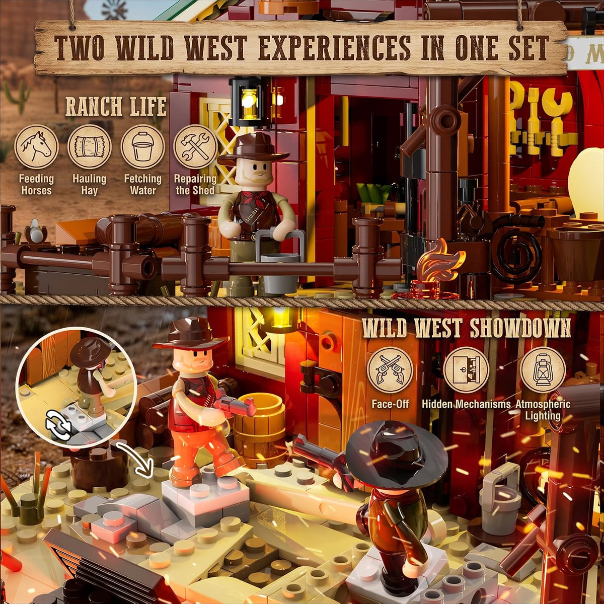 Lumibricks 14017 - Wild West: Ranch Duell