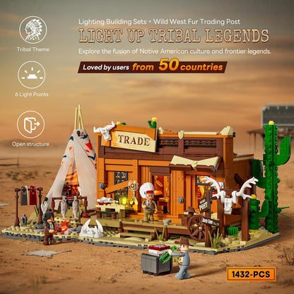 Lumibricks 14018 - Wild West: Western Fur Trading Post