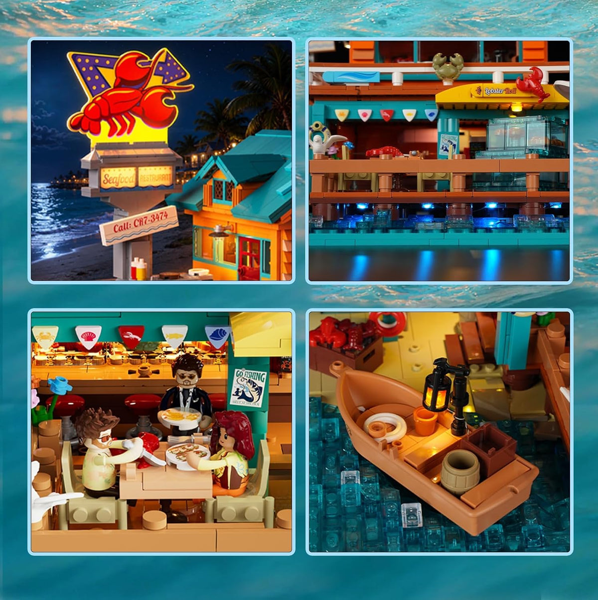 Lumibricks 18010 - Saltwind Coast: Retro Seafood Restaurant