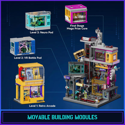Lumibricks L9095 - Cyberpunk: Game Stack Arcade