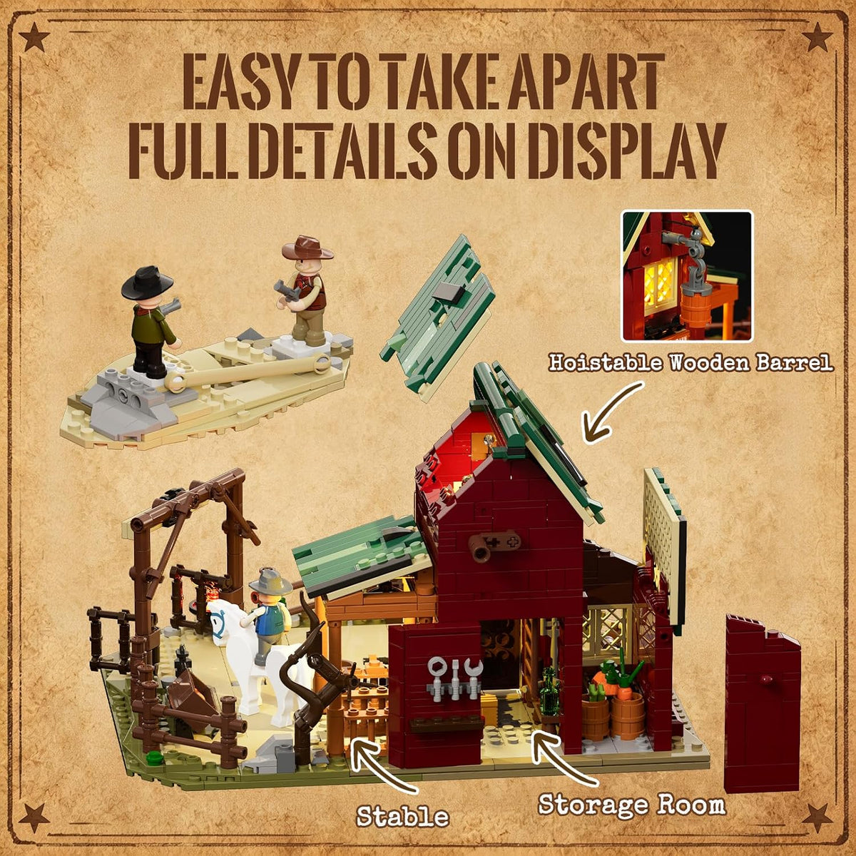 Lumibricks 14017 - Wild West: Ranch Duell