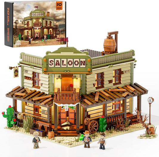 Lumibricks // Funwhole F9021 V2 - Western: Saloon (2016 Gobricks Klemmbausteine)