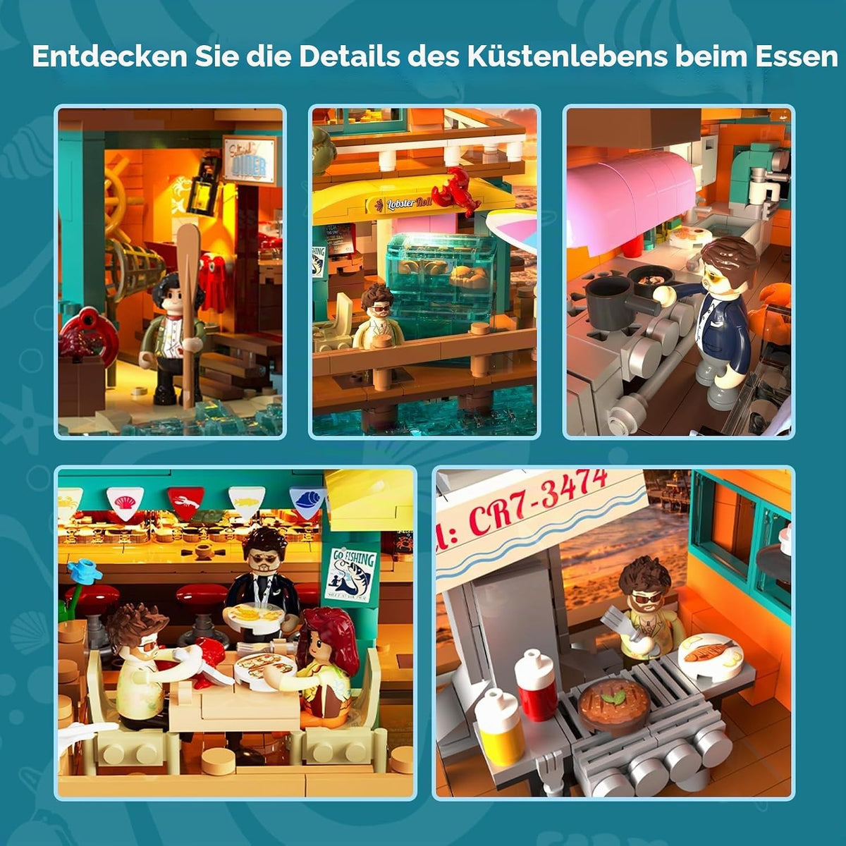 Lumibricks 18010 - Saltwind Coast: Retro Seafood Restaurant