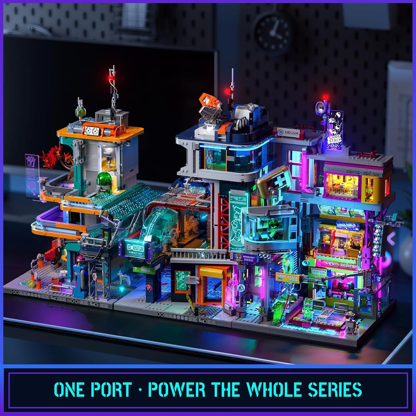 Lumibricks L9095 - Cyberpunk: Game Stack Arcade