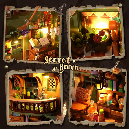 Insoon 625006 - Book Nooks: Magisches Alchemielabor mit LED-Beleuchtung