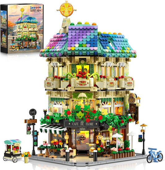 Insoon 69006 - City Life: Französisches Cafe mit LED-Beleuchtung