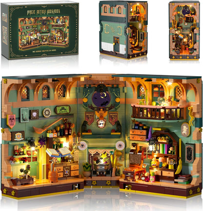 Insoon 625006 - Book Nooks: Magisches Alchemielabor mit LED-Beleuchtung