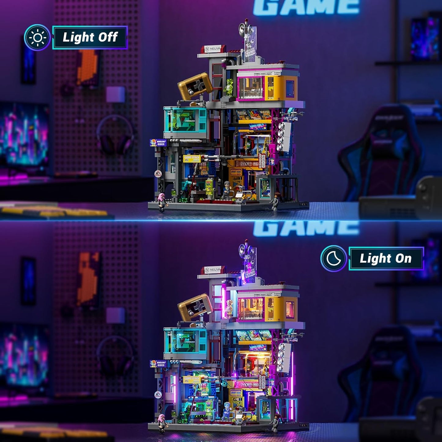 Lumibricks L9095 - Cyberpunk: Game Stack Arcade