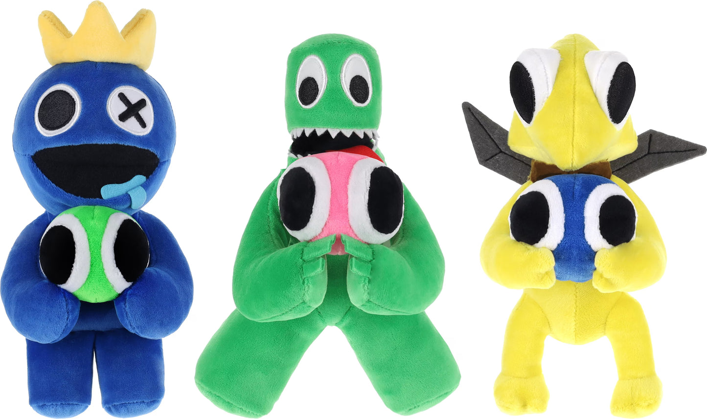 PhatMojo - Rainbow Friends: Plüsch Set Blue, Green, Yellow 20 cm