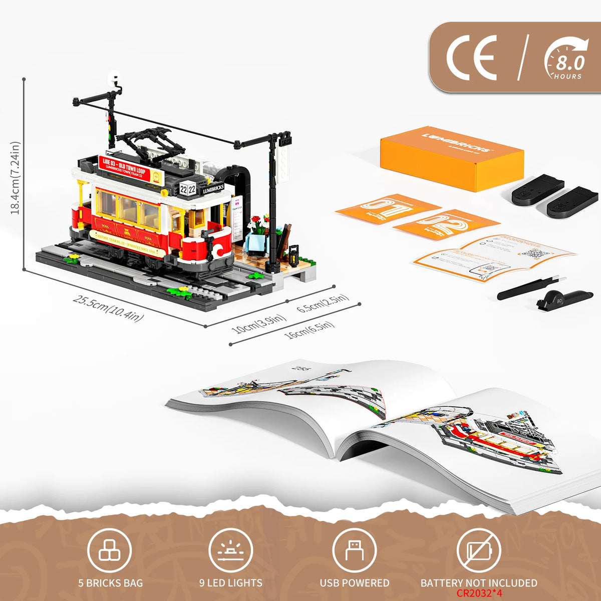 Lumibricks 15006 - Stadtleben: Haltestelle Tram Retro