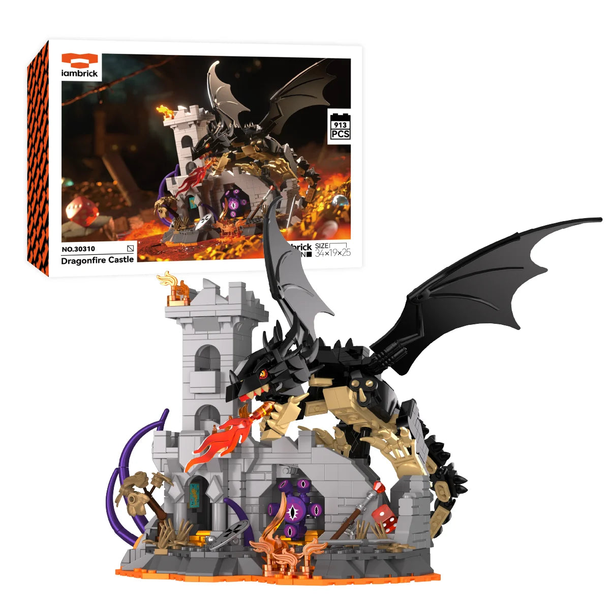 IAMBRICK 30310 - Fantasy: Dragonfire Castle