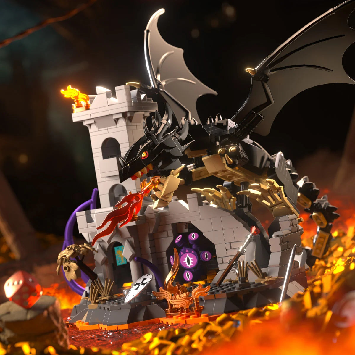 IAMBRICK 30310 - Fantasy: Dragonfire Castle