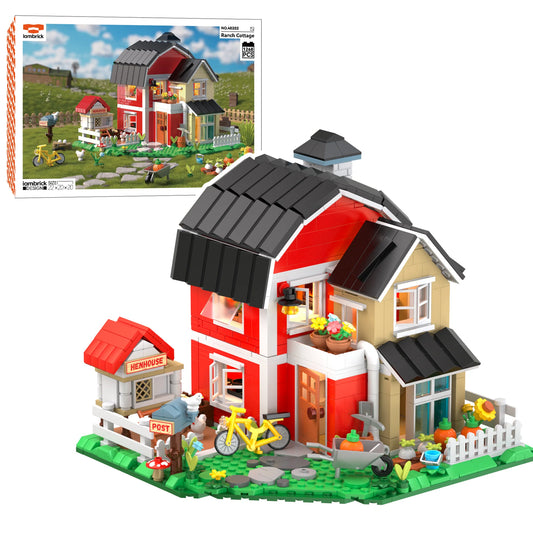 IAMBRICK 40202 - Landleben: Landhaus mit Hühnerstall