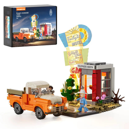 Lumibricks 18005 - Road Trip: Sunset Stopover Retro Telefonzelle