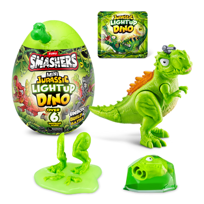 Zuru - Smashers: Mini Jurassic Light Up Dino Loot-Ei