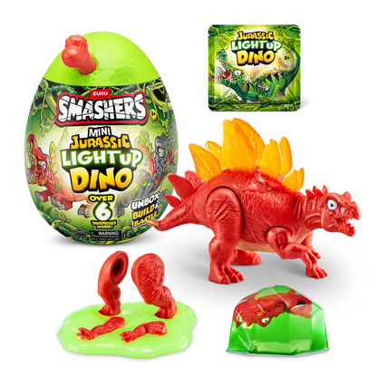 Zuru - Smashers: Mini Jurassic Light Up Dino Loot-Ei
