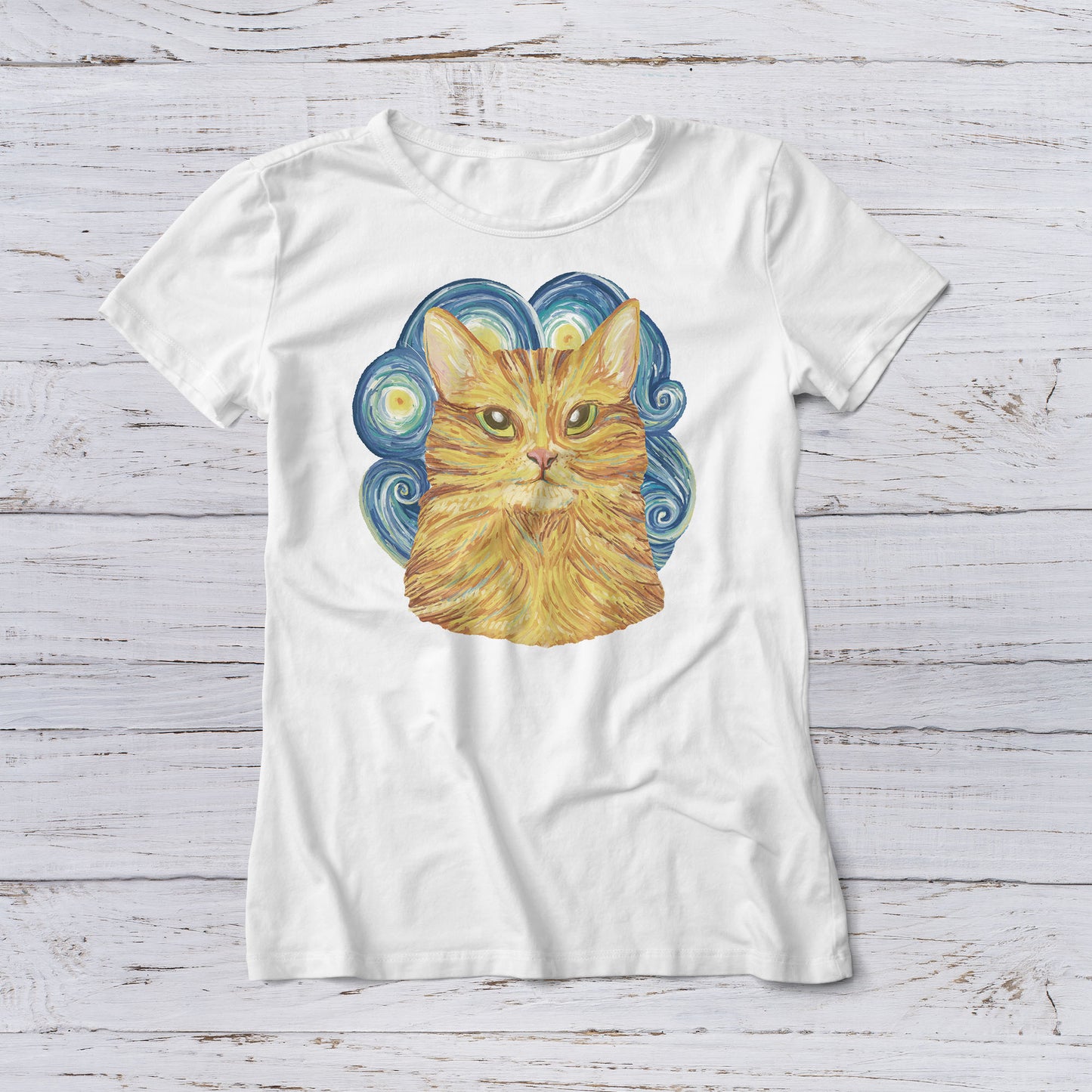 Lootgear - Cartoon World: Cat Art Post Impression T-Shirt