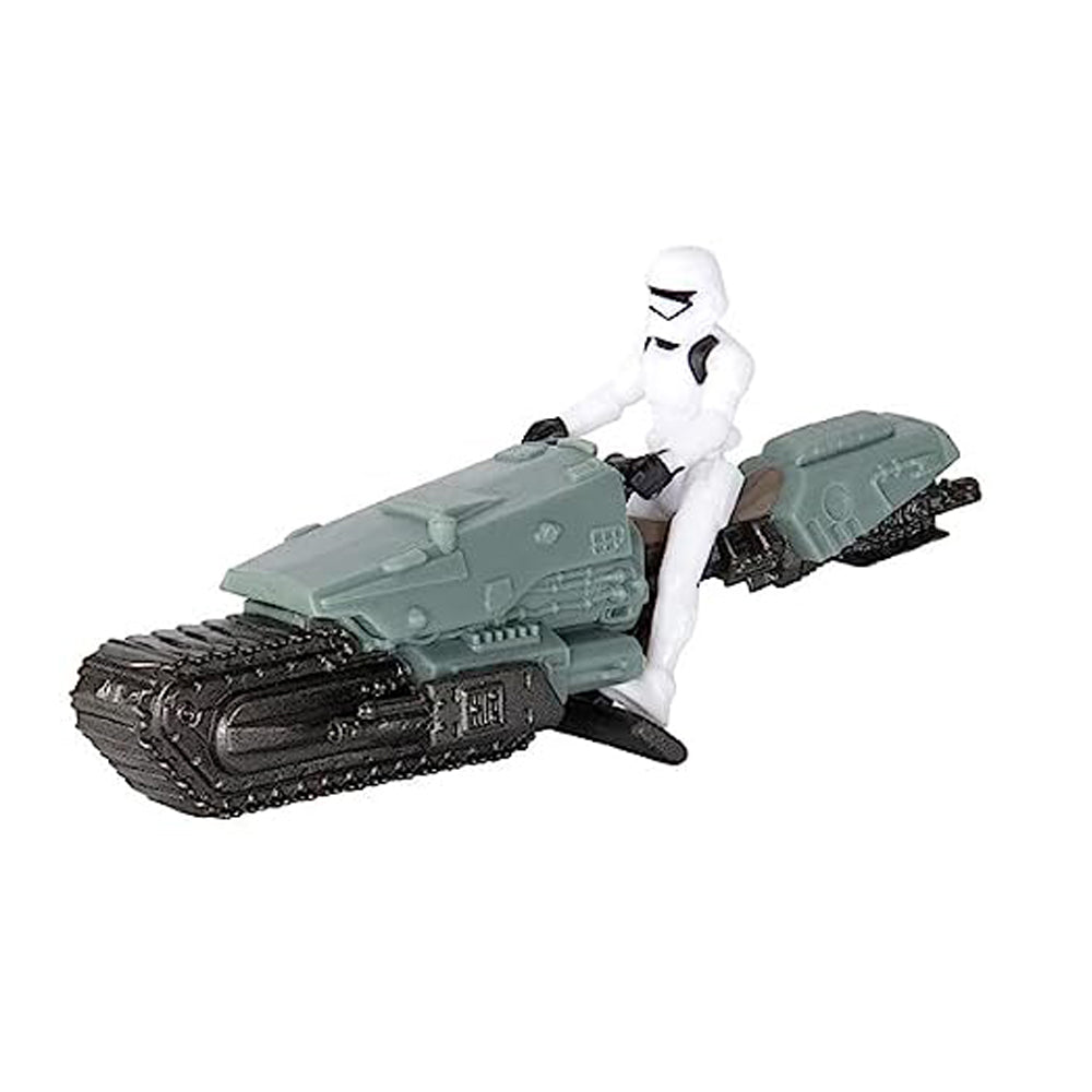 Jazwares - Star Wars Micro Galaxy Squadron S3: Treadspeeder First Order Stormtrooper