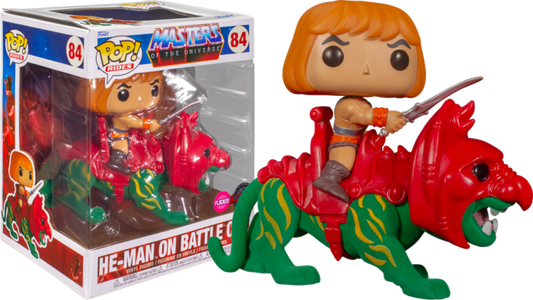 Funko POP! Rides - MOTU: He-Man on Battlecat Flocked