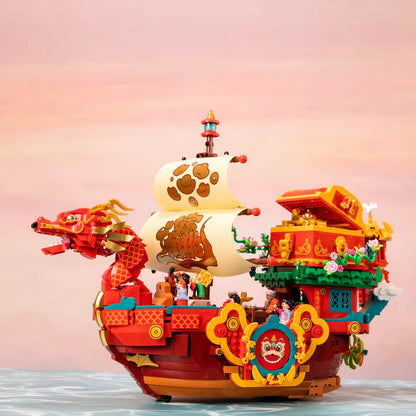 Pantasy - Originals: Chinesisches Drachenschiff 18009 Klemmbausteinset