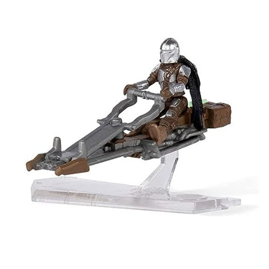 Jazwares - Star Wars Micro Galaxy Squadron S2: Speeder Bike Mandalorian