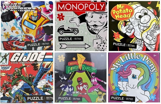 Hasbro - Puzzles Wählen: Transformers Monopoly GI Joe Power Rangers MLP (300 Teile)