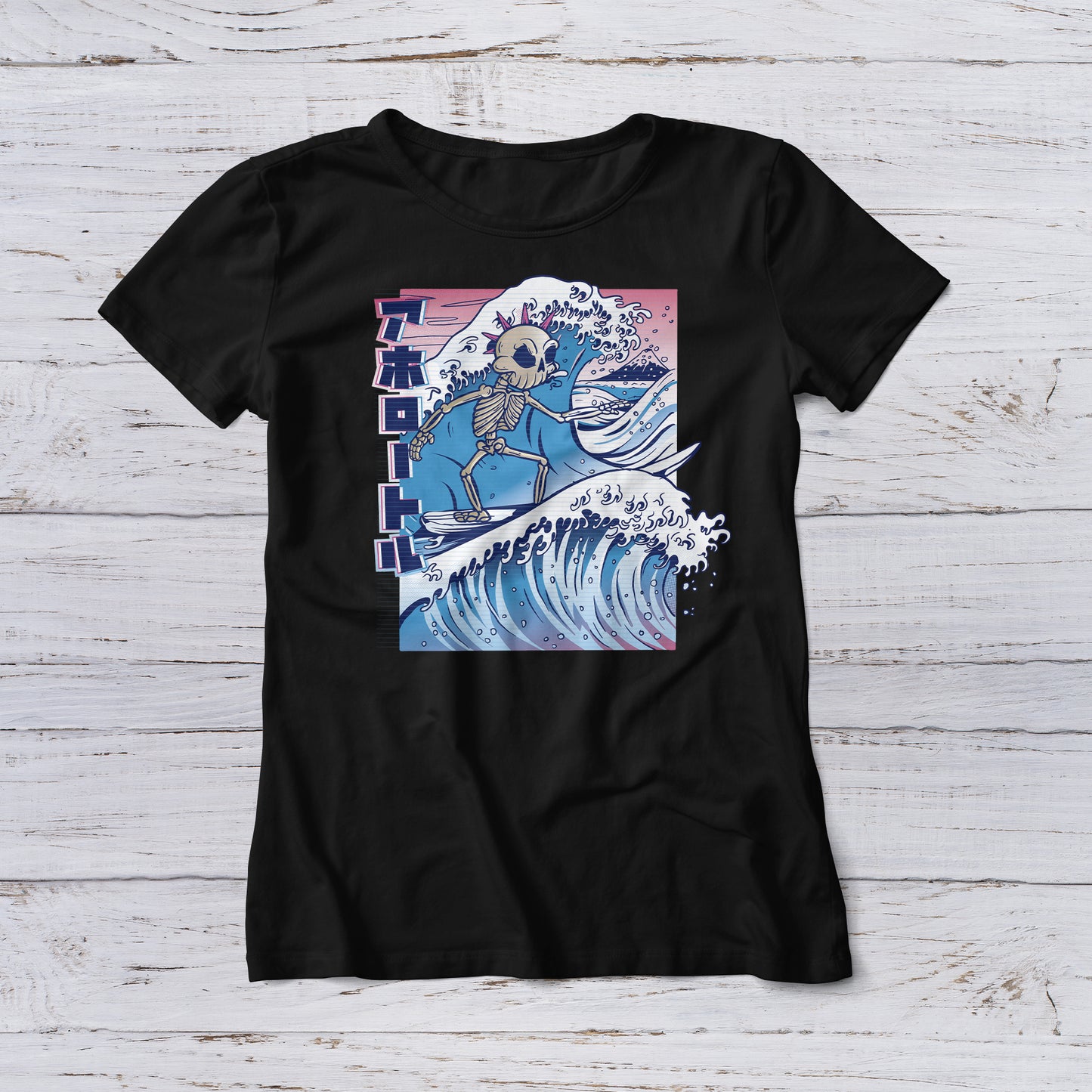 Lootgear - Cartoon World: Skeleton Wave T-Shirt