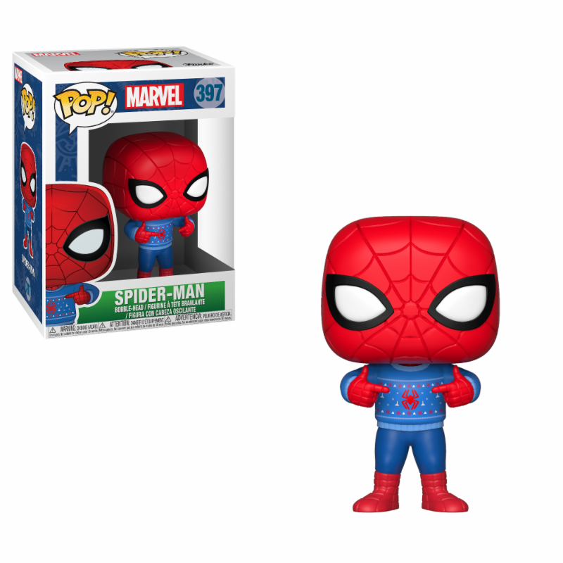 Funko POP! Marvel Holiday: Spider-Man w/Ugly Sweater