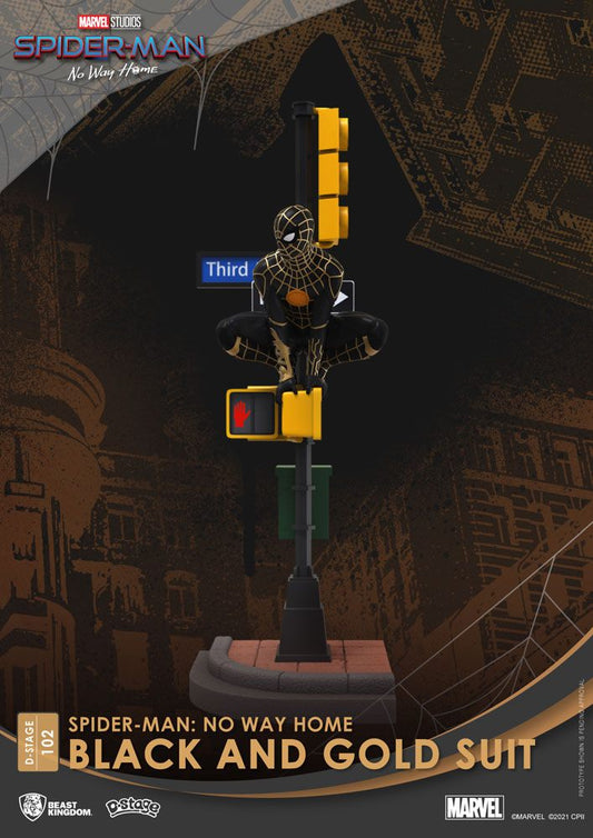 BKT - Spider-Man No Way Home: Diorama Spider-Man Black & Gold Suit - lootstore.de