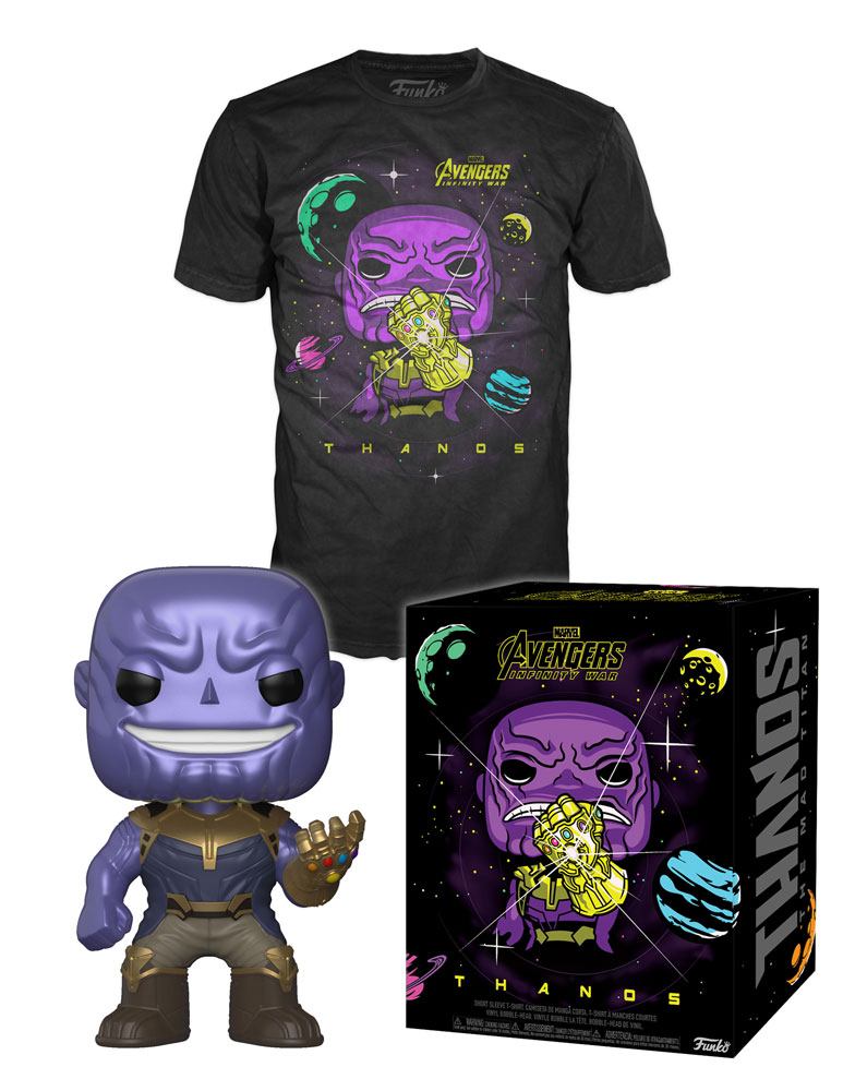 Funko - Avengers Infinity War POP! & Tee Box Thanos