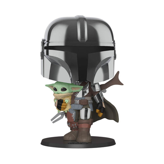 Funko POP! Star Wars The Mandalorian: The Mandalorian w/The Child Super Sized