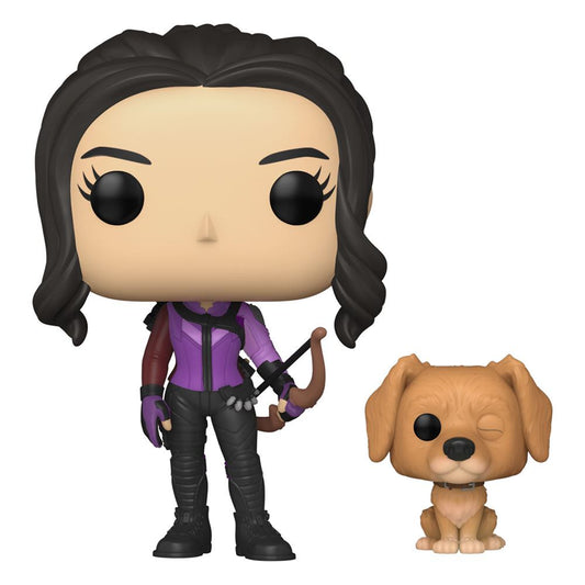 Funko POP! Marvel - Hawkeye: Kate Bishop w/Lucky the Pizza Dog