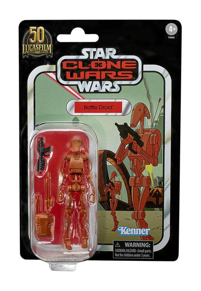 Hasbro - Star Wars The Clone Wars Vintage Collection Actionfigur 2022: Battle Droid