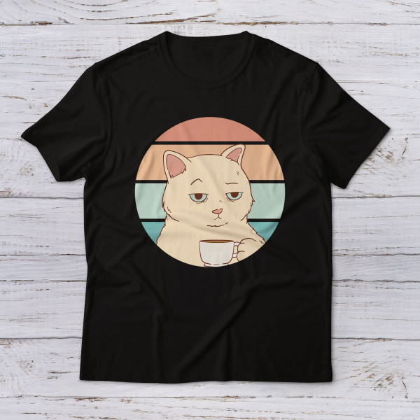 Lootgear - Cartoon World: Bored Cat T-Shirt
