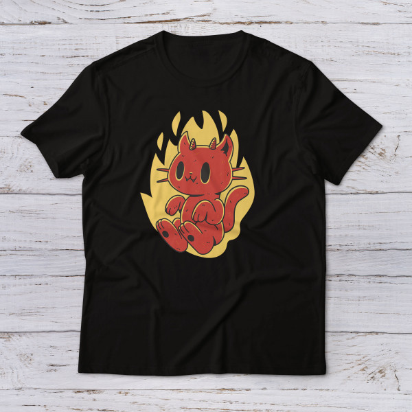 Lootgear - Cartoon World: Devilcat T-Shirt