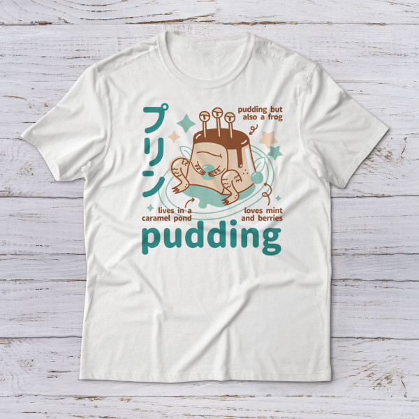 Lootgear - Sakura Worlds: Pudding Japanese Dessert Monsters T-Shirt