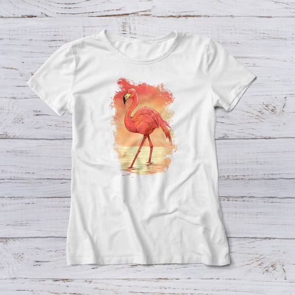 Lootgear - Fantasy World: Flamingo Sunset T-Shirt