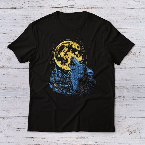Lootgear - Fantasy World: Howling Wolf T-Shirt