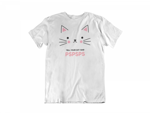 Lootgear - WordART: Tell your Cat T-Shirt